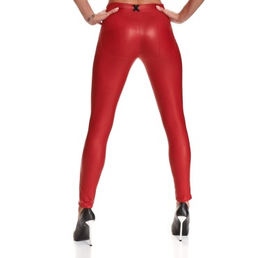 Bielizna - BRLIDIA001 legginsy czerwone rozmiar XXL